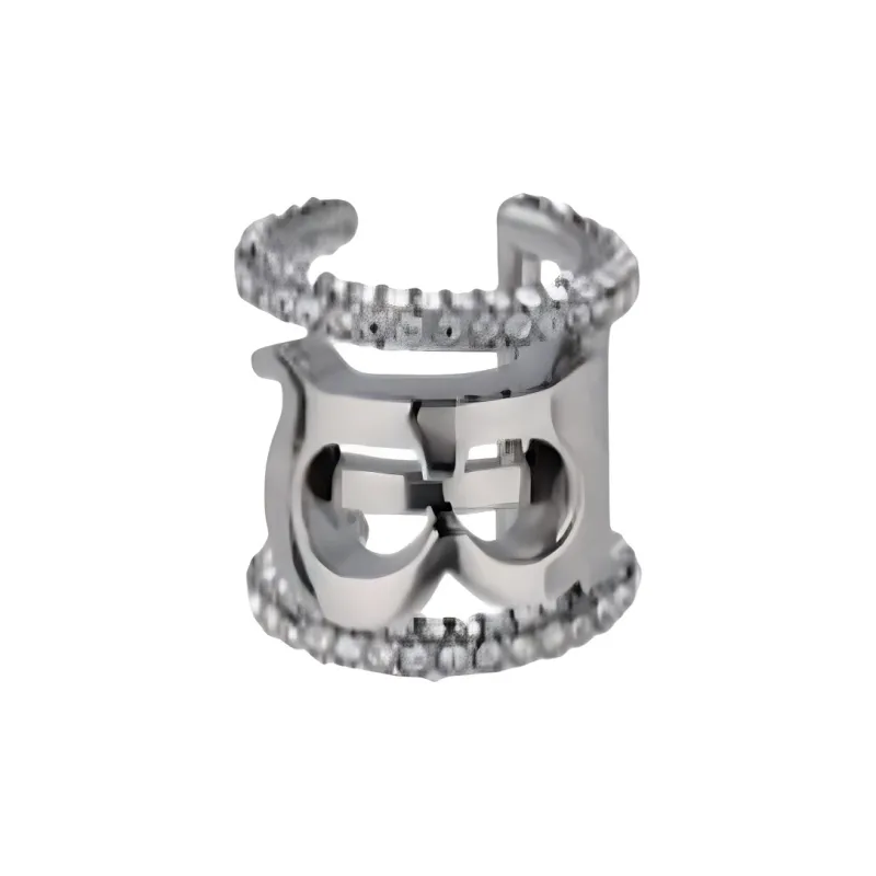 Burberry Brass, Crystal Earrings Women's Silver-1