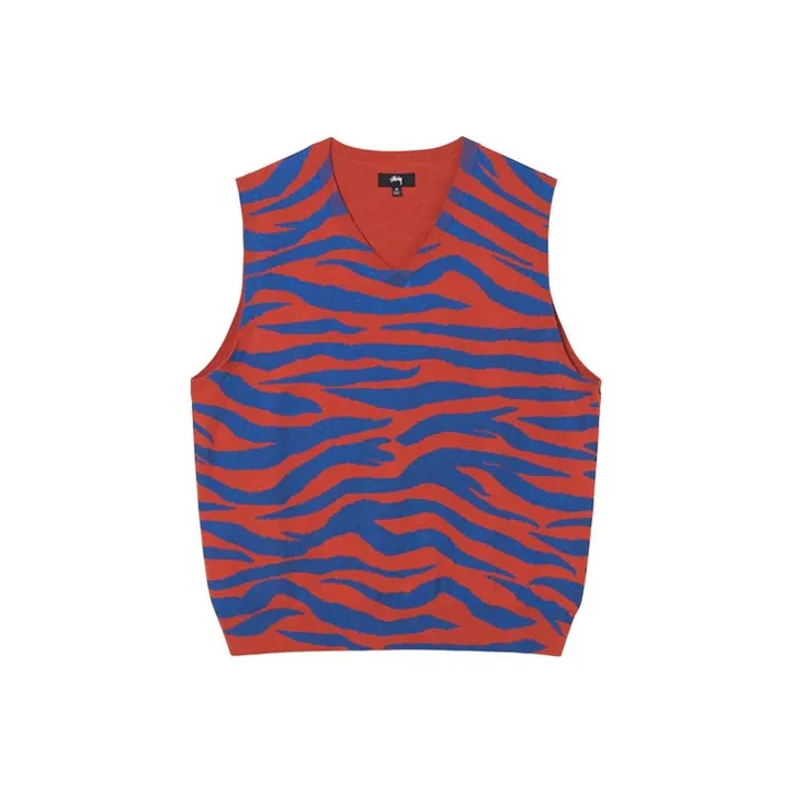 Stussy Tiger Printed Sweater Vest-4