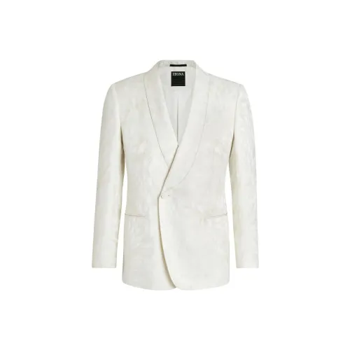 Ermenegildo Zegna Jacquard Silk wool Evening Jacket
