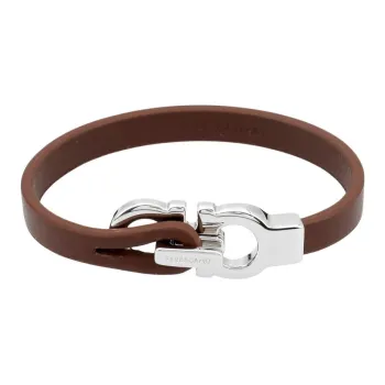 FERRAGAMO Leather Bracelets Unisex Brown