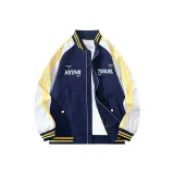 Navy Blue & Apricot