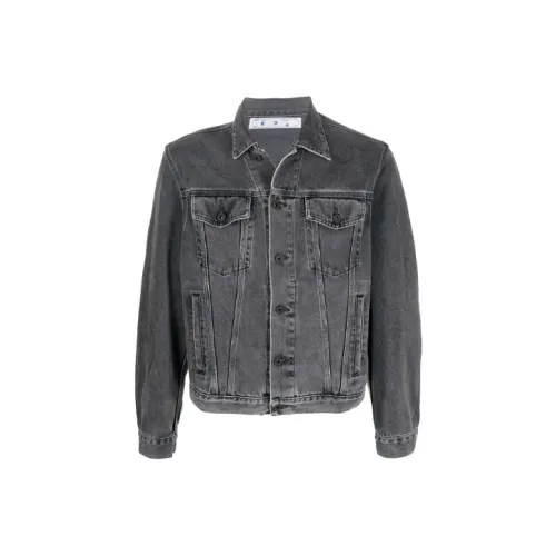 OFF WHITE FW21 Denim Jacket Men's Gray