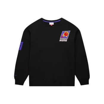 Mitchell & Ness x NBA Phoenix Suns First Satin Fleece Crewneck Sweatshirt Men's Black