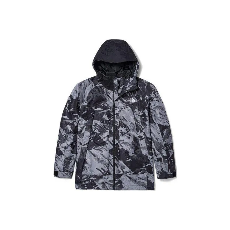 THE NORTH FACE Water Resistant Windbreaker Jacket Men's Asphalt Gray-0