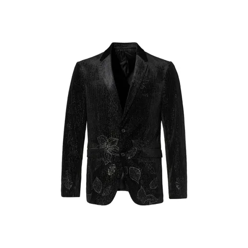 ANDREW MACKENZIE FW23 Business Suit Men's Black Gray