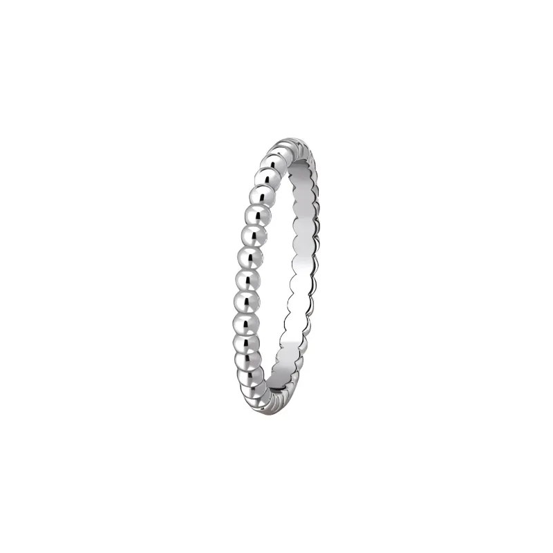 Van Cleef & Arpels Rhodium Plated 18K White Gold Rings Women's Silver-1