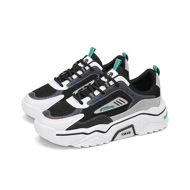Yi Jiabao Slip Resistant, Abrasion Resistant, Breathable Low Top Chunky Sneakers Men's-7