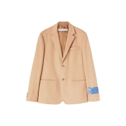 OFF WHITE Embroidered logo Single breasted Blazer