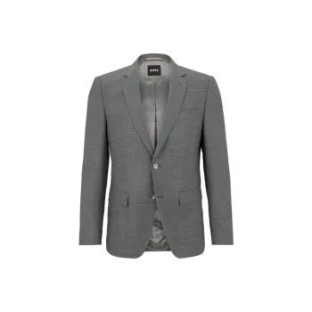 HUGO BOSS Business Suits Men Silver