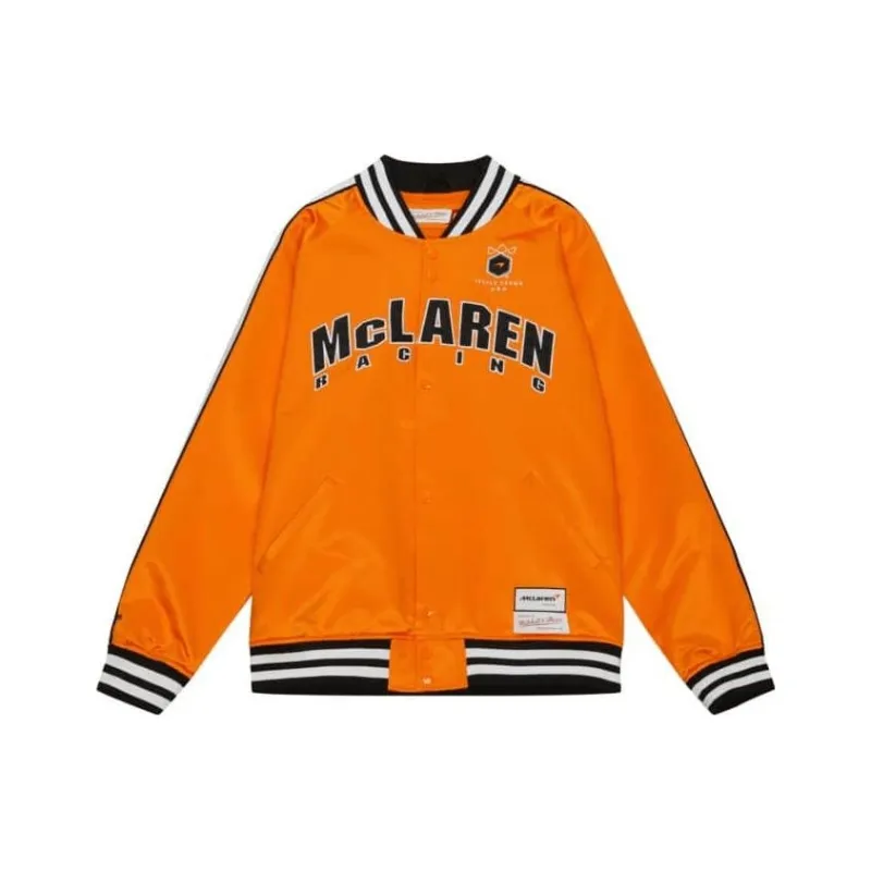 Mclaren X Mitchell Ness M&N X McLaren Co-branded Series Jackets Unisex Orange-0