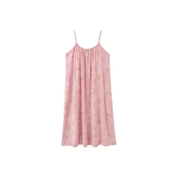 XISHE Nightgown Women's Vintage Pink