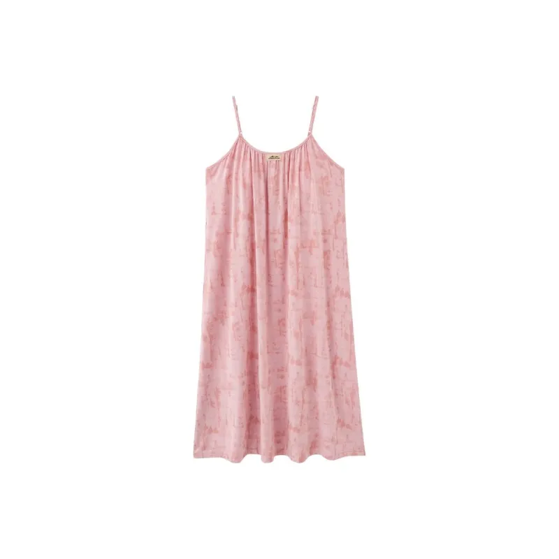 XISHE Nightgown Women's Vintage Pink-0