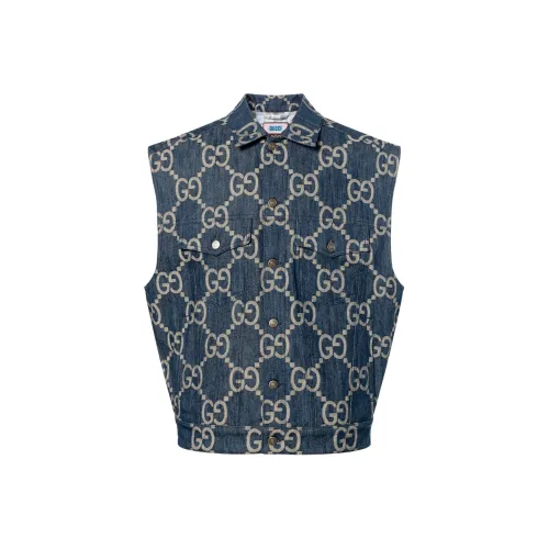 GUCCI Pineapple SS22 Vest Men's Blue