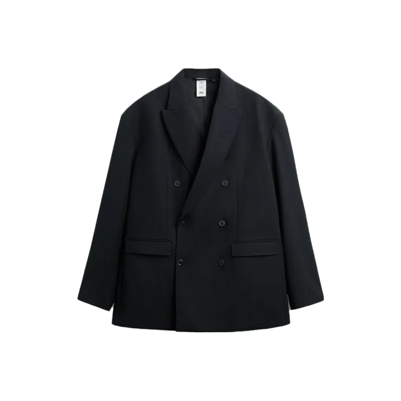 ZARA Business Suits Men Black-0