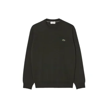 LACOSTE Logo Embroidered Crewneck Knitted Jumper
