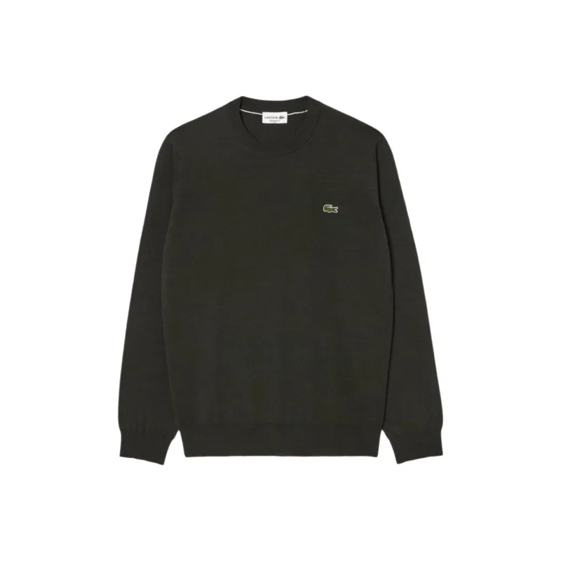 LACOSTE Logo Embroidered Crewneck Knitted Jumper-0