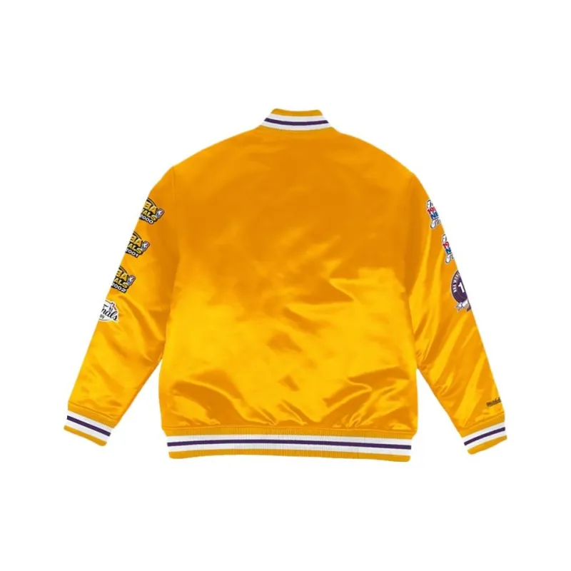 Mitchell & Ness Baseball Jacket Unisex Gold-1