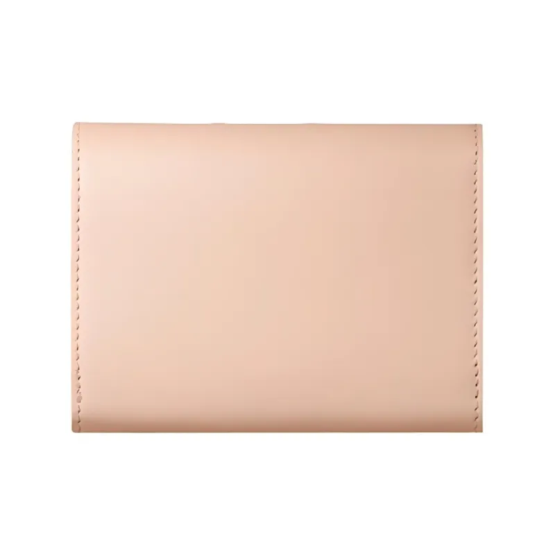 CARTIER Calfskin Wallet, Card Holder Women's Nude Pink-1
