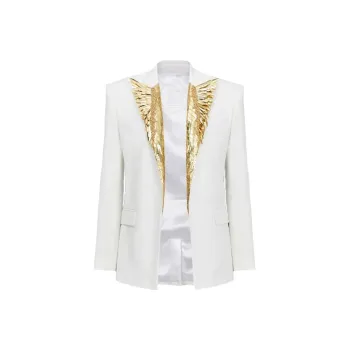 BALMAIN FW22 Business Suits Coats Men's White