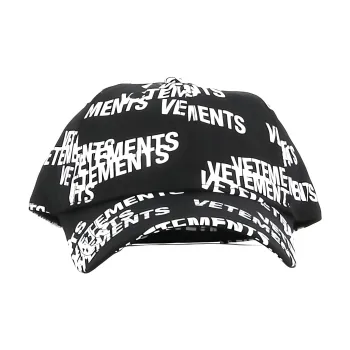 Vetements Baseball Caps Unisex Black/White