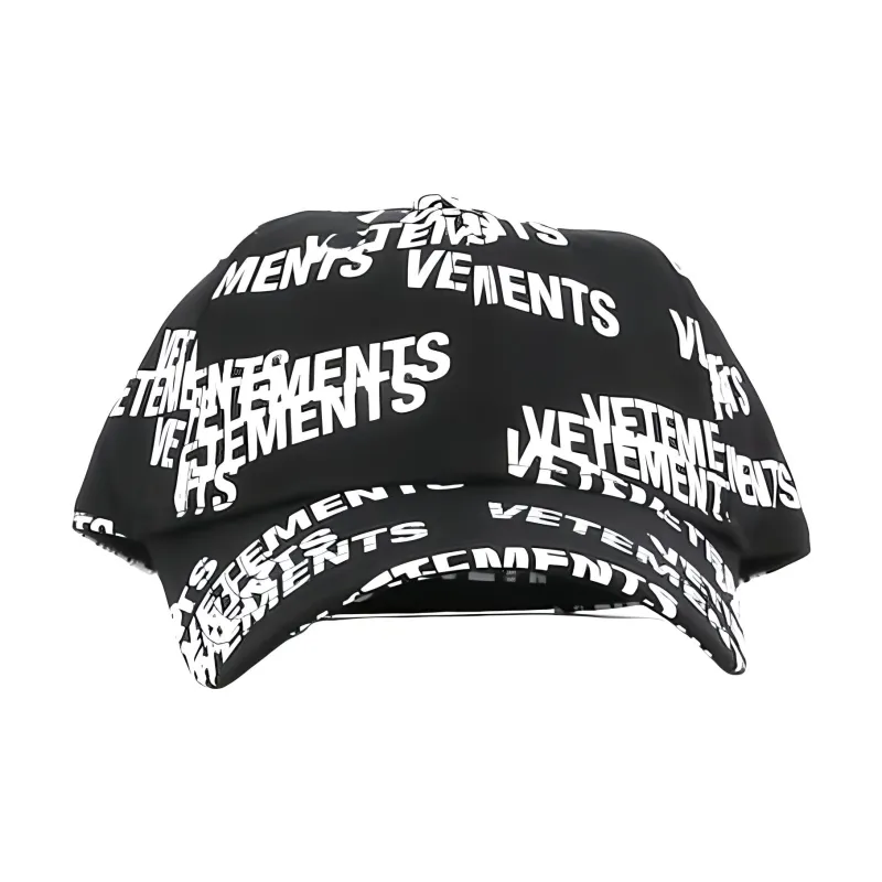 Vetements Baseball Caps Unisex Black/White-2