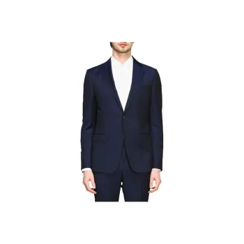 Zzegna Business Suits Men Marine Blue