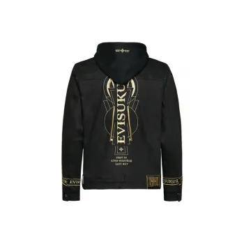 EVISU Denim Jackets Men's Black