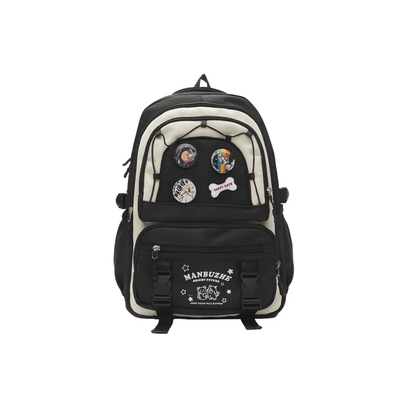 Alcohol Dragon Canvas Backpack Regular Women's Multicolor-0