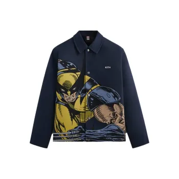 KITH X Marvel X Men Wolverine Tapestry Coaches Jacket