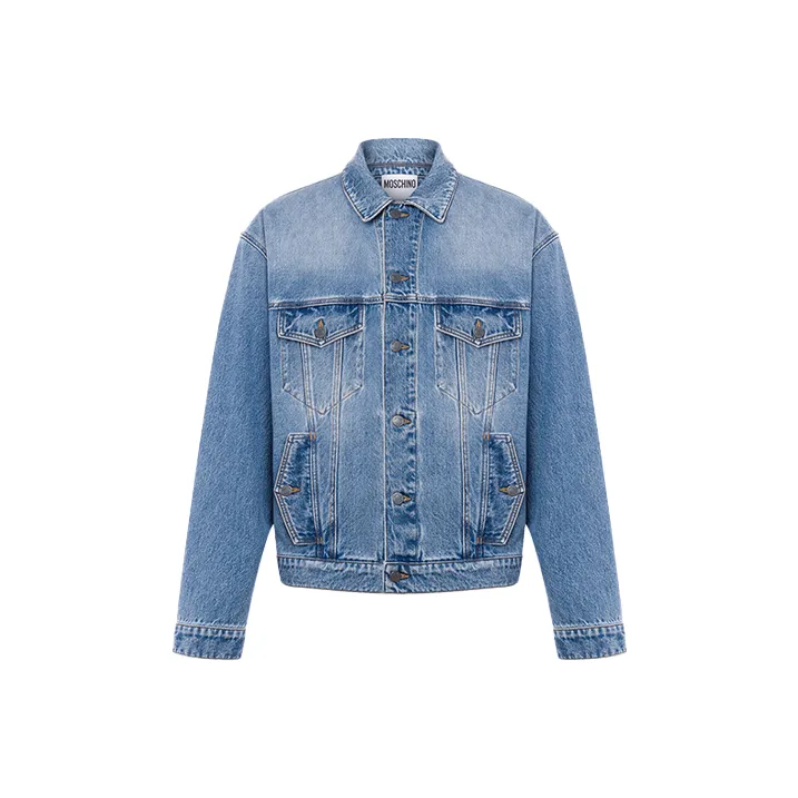MOSCHINO Denim Jackets Men Blue-0