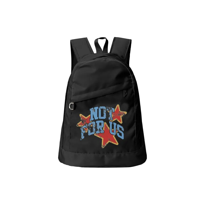QRST NOT For US Collaboration Polyester Backpack Unisex White-30