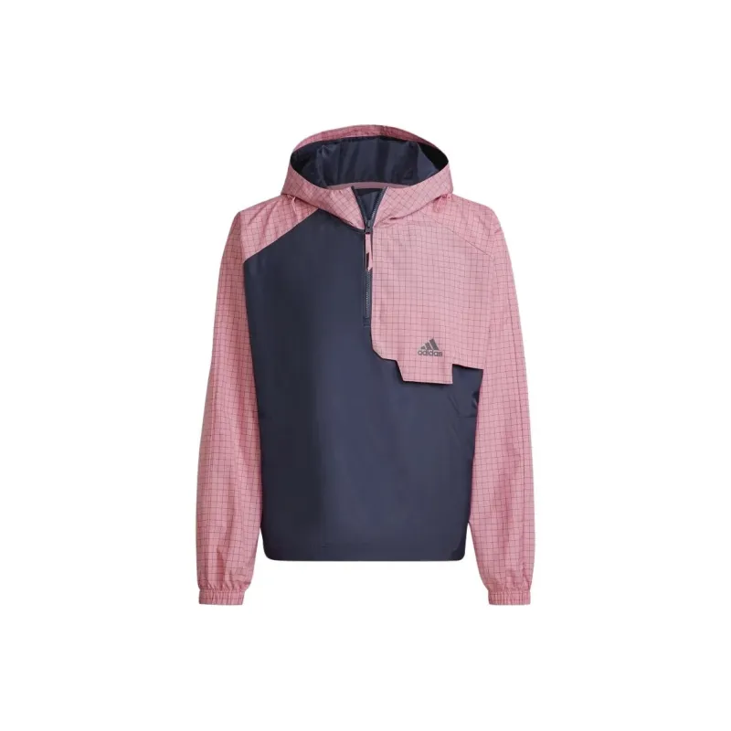 Adidas Windbreaker Jackets Men Blue Pink-0