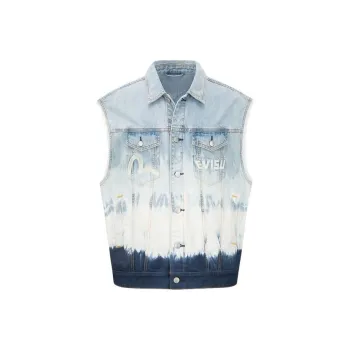 EVISU Vests Men Denim Blue