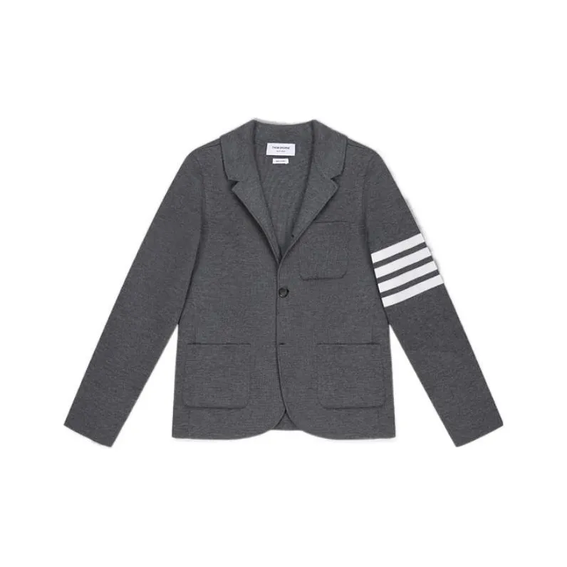 THOM BROWNE 4 Bar Knitted Blazer-0