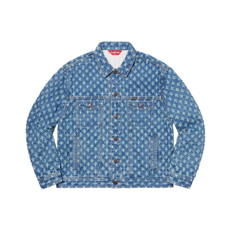 Supreme Hole Punch Denim Trucker Jacket-4