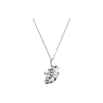 MIKIMOTO Necklaces Unisex Silver