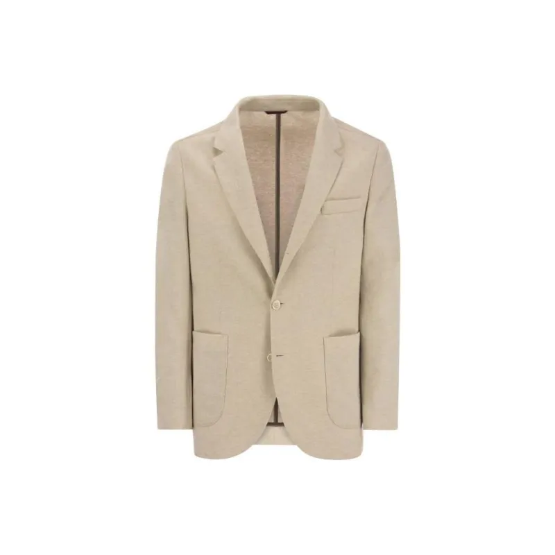 Brunello Cucinelli Single Breasted Jersey Blazer-0