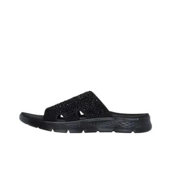 Skechers Go Walk Fle Slide Slippers Women's Black