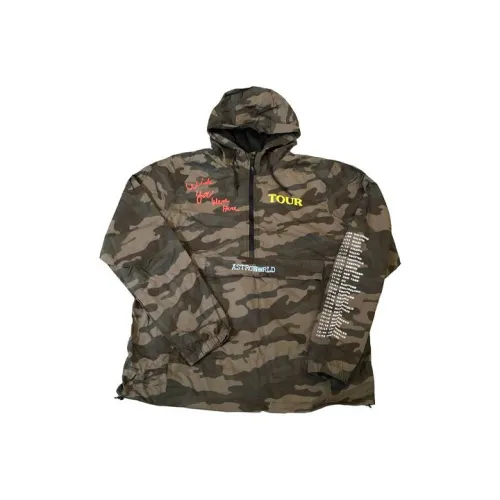Travis Scott Windbreaker Jackets Unisex Camouflage
