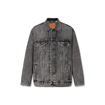 Levis Denim Jackets Men Gray