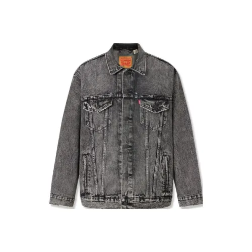 Levis Denim Jackets Men Gray