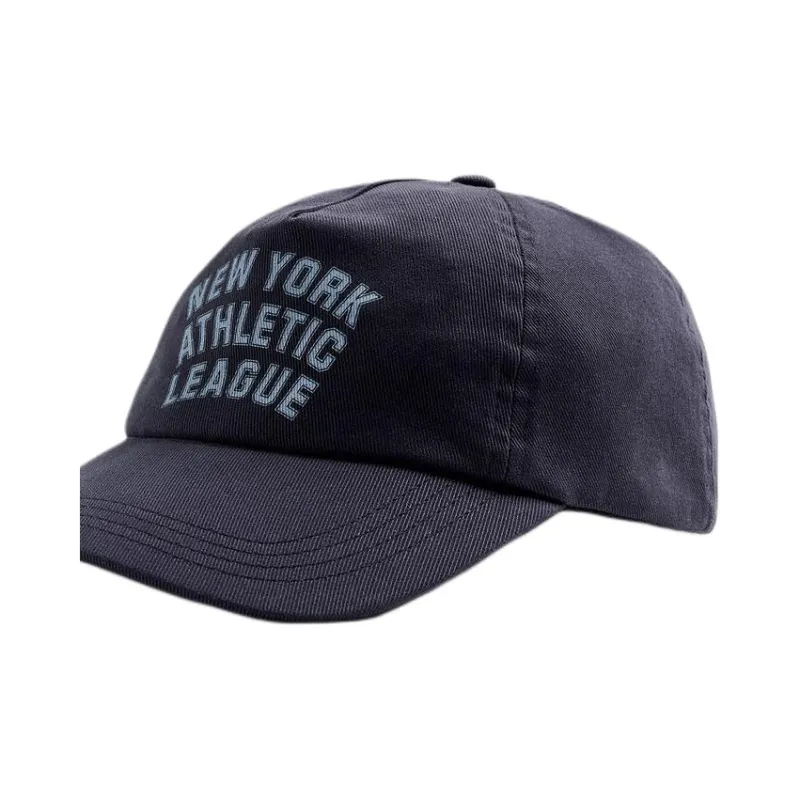 ZARA Cotton Baseball Caps Men's Blue-2