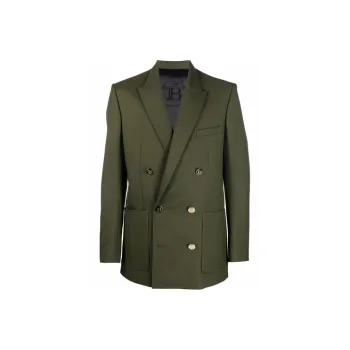 BALMAIN Business Suits Men Green