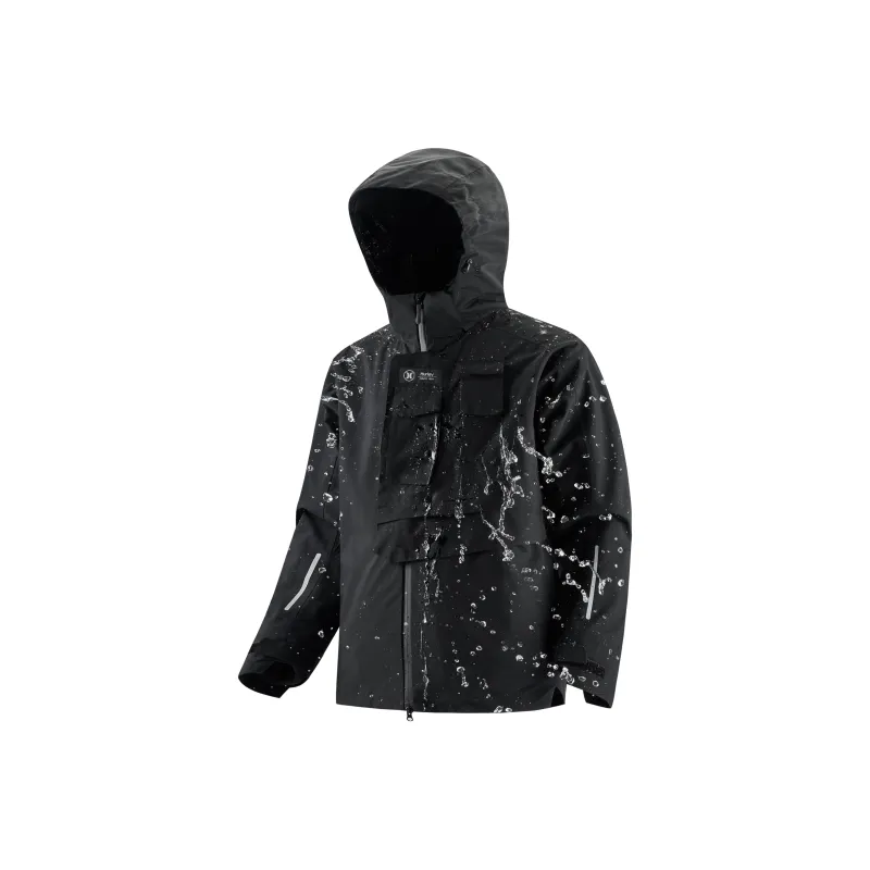Hurley Windbreaker Jackets Unisex Black-0
