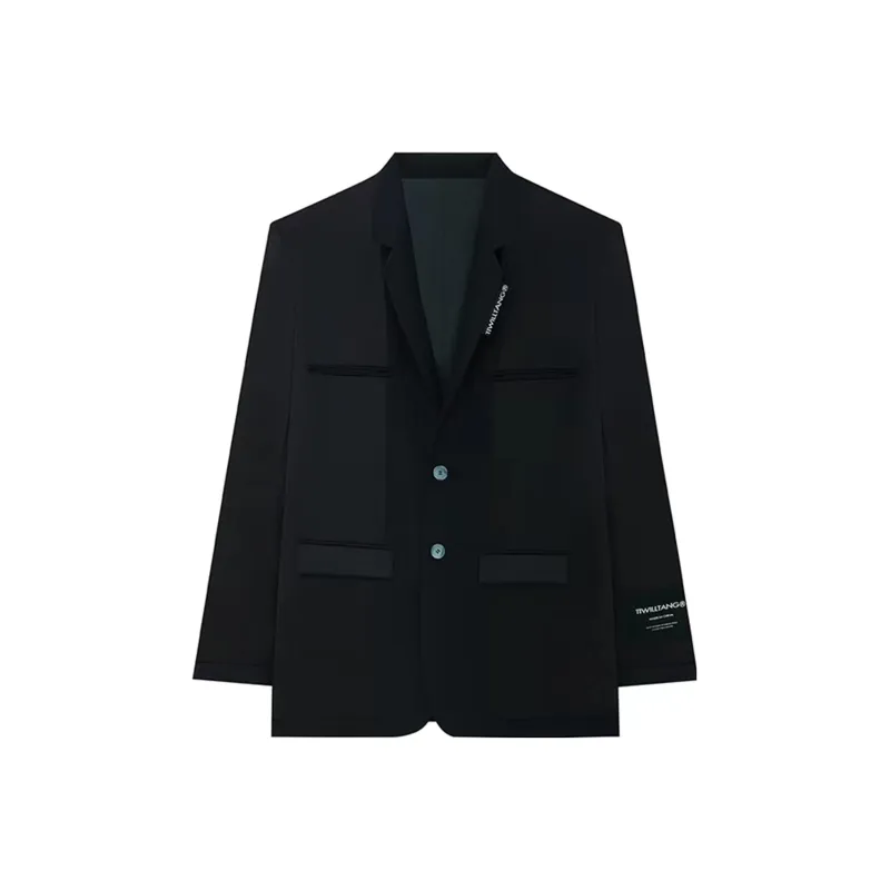 TIWILLTANG Business Suits Men Black-0