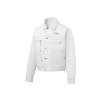 LiNing Denim Jackets Unisex White