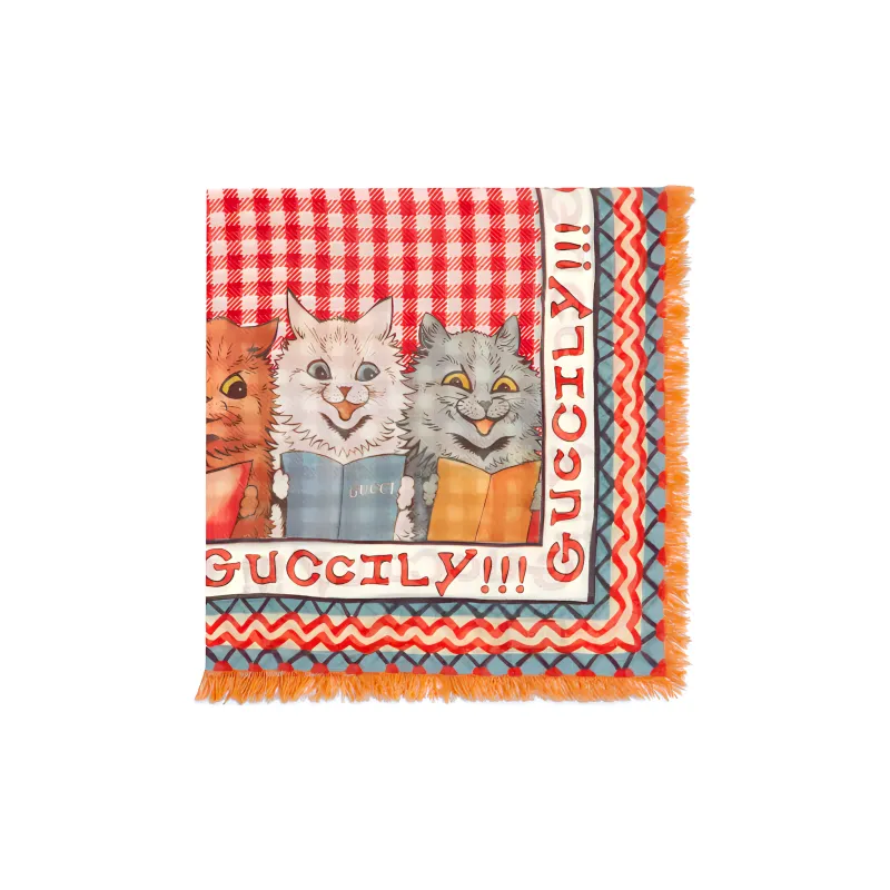 GUCCI Knit Scarves Baby Red-1
