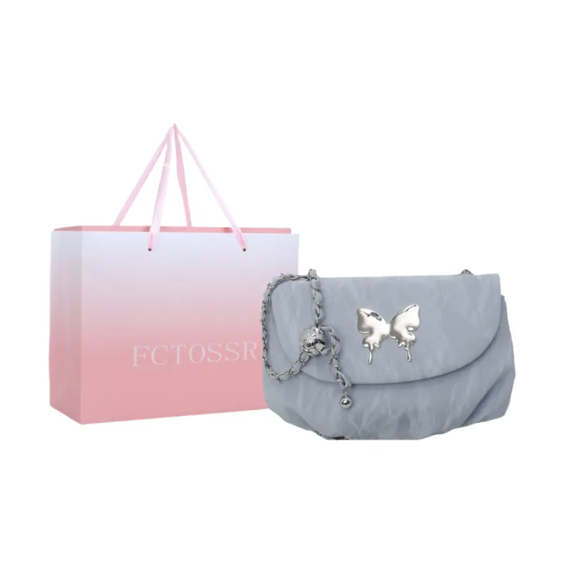 FCTOSSR PU Shoulder Bag Crossbody Bag Small Size Women's White/Silver/Black/Blue-17