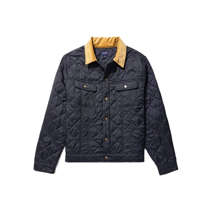 NOAH Solid Color Lapel Loose Fit Puffer Jacket Unisex-0