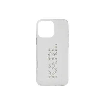 KARL LAGERFELD TPU+PTE+Glass Material Rhinestone Inlaid Phone Cases Compatibility With IPhone 16 Pro Luxury